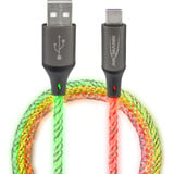 Ansmann USB-A til USB Type-C kabel Sort/gennemsigtig