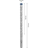 Bosch Expert SDS plus-7X Hammer drill bit 10 stk, Boremaskine Borehammer, Hammer drill bit, 1,2 cm, 215 mm, Beton, Sten, 15 cm