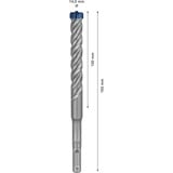 Bosch Expert SDS plus-7X Hammer drill bit 1 stk, Boremaskine Borehammer, Hammer drill bit, 1,4 cm, 165 mm, Beton, Sten, 10 cm