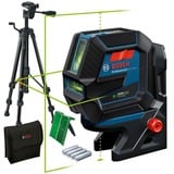 Bosch GCL 2-50 G Professional Linje-/punktniveau 15 m, Kryds- & linjelaser Blå/Sort, 15 m, 0,3 mm/m, 4°, 50 m, 4 sek./side, Grøn