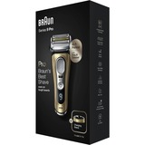 Braun Series 9 9419s Wet&Dry Folie shaver Trimmer Sort, Guld Guld/Sølv, Folie shaver, Active Quattro Head, Sort, Guld, Opladning, Batteri, Lithium-Ion (Li-Ion)