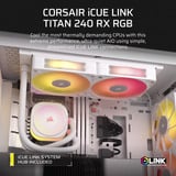 Corsair iCUE LINK TITAN 240 RX RGB Renoveret, Vandkøling Hvid