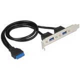 DeLOCK 84836 interface-kort/adapter Intern USB 3.2 Gen 1 (3.1 Gen 1), Slot beslag USB 3.2 Gen 1 (3.1 Gen 1), Sort, Blå, Sølv, 5 Gbit/sek., Polybag