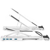 Digitus DA-90424 notebook stativ Sølv 43,2 cm (17"), Stander Hvid, Notebook stativ, Sølv, Aluminium, 25,4 cm (10"), 43,2 cm (17"), 15 - 36°