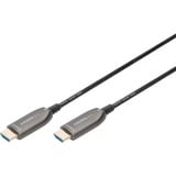 Digitus HDMI AOC hybrid glasfiberkabel, UHD 8K Sort