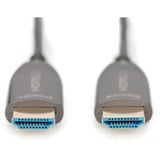 Digitus HDMI AOC hybrid glasfiberkabel, UHD 8K Sort