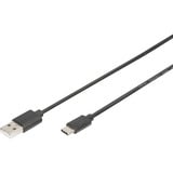 Digitus USB 2.0 tilslutningskabel USB-A > USB-C Sort