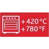 Emsa CLIP & CLOSE N10408 Rektangulær Kasse 0,85 L Transparent 1 stk, Boks gennemsigtig/Rød, Kasse, Rektangulær, 0,85 L, Transparent, Glas, 420 °C