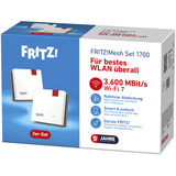 FRITZ! Set 1700 2-pak, Repeater Hvid/grå