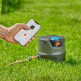 GARDENA Vandingssystem AquaPrecise, overjordisk, Sprinkleranlæg grå/Turkis