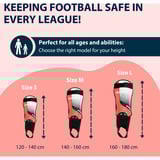 HUDORA Skinnebeskyttere med ankelbeskyttelse, Protektor Rød