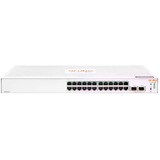 Hewlett Packard Enterprise Aruba Instant On 1830 24G 2SFP Administreret L2 Gigabit Ethernet (10/100/1000) 1U, Switch Administreret, L2, Gigabit Ethernet (10/100/1000), Fuld duplex, Stativ-montering, 1U