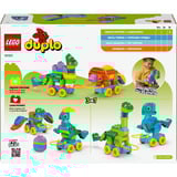 LEGO DUPLO 3-i-1-dinosaurer på hjul, Bygge legetøj Byggesæt, 3 År, Plast, 108 stk, 1,77 kg