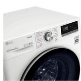LG F6WV709P1, Vaskemaskine Hvid/Sort