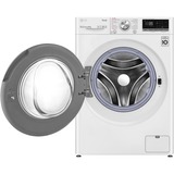 LG F6WV709P1, Vaskemaskine Hvid/Sort