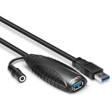 Lindy 43156 USB-kabel USB 3.2 Gen 1 (3.1 Gen 1) 10 m USB A 5 Gbit/sek. Sort, Forlængerledning Sort, 10 m, USB A, USB A, USB 3.2 Gen 1 (3.1 Gen 1), 5 Gbit/sek., Sort