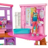 Mattel Barbie-sommerhuslegesæt med over 30 dele, legetøj til børn fra 3 år, Dollhouse legetøj til børn fra 3 år, 3 År, Montering påkrævet