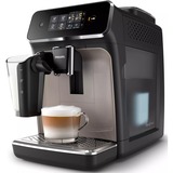 Philips Fuldautomatisk espressomaskine, 3 drikke, Kaffe/Espresso Automat Sort/zinc brown, 3 drikke, Espressomaskine, 1,8 L, Kaffebønner, Indbygget kværn, 1500 W, Sort, Brun