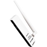 TP-Link TL-WN722N netværkskort WLAN 150 Mbit/s, Wi-Fi-adapter Hvid, Trådløs, USB, WLAN, Wi-Fi 4 (802.11n), 150 Mbit/s, Sort, Hvid, Detail