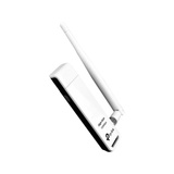 TP-Link TL-WN722N netværkskort WLAN 150 Mbit/s, Wi-Fi-adapter Hvid, Trådløs, USB, WLAN, Wi-Fi 4 (802.11n), 150 Mbit/s, Sort, Hvid, Detail