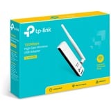 TP-Link TL-WN722N netværkskort WLAN 150 Mbit/s, Wi-Fi-adapter Hvid, Trådløs, USB, WLAN, Wi-Fi 4 (802.11n), 150 Mbit/s, Sort, Hvid, Detail