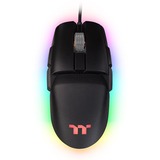 Thermaltake Argent M5 RGB mus Ambidextrous USB Type-A Optisk 16000 dpi, Gaming mus Sort, Ambidextrous, Optisk, USB Type-A, 16000 dpi, Sort