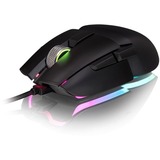 Thermaltake Argent M5 RGB mus Ambidextrous USB Type-A Optisk 16000 dpi, Gaming mus Sort, Ambidextrous, Optisk, USB Type-A, 16000 dpi, Sort