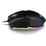 Thermaltake Argent M5 RGB mus Ambidextrous USB Type-A Optisk 16000 dpi, Gaming mus Sort, Ambidextrous, Optisk, USB Type-A, 16000 dpi, Sort