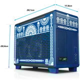 Thermaltake FTW TR100 Koralie Edition, Gaming PC kobolt blå