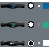 Wera 05023456001, 467/7 TORX HF Set 2, Skruetrækker Sort/Grøn