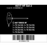 Wera 05023456001, 467/7 TORX HF Set 2, Skruetrækker Sort/Grøn