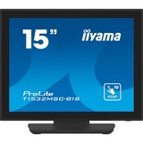 iiyama T1532MSC-B1S, LED-skærm Sort (mat)