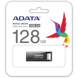 ADATA UR340 USB-nøgle 128 GB USB Type-A 3.2 Gen 2 (3.1 Gen 2) Sort, USB-stik nikkel, 128 GB, USB Type-A, 3.2 Gen 2 (3.1 Gen 2), 100 MB/s, Hætte, Sort