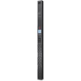 APC AP8858EU3 strømforsyningsenhed (PDU) 20 AC stikkontakt(er) 0U, Strømskinne Sort, Målte, 0U, Lodret, 20 AC stikkontakt(er), C13 forbinder, C19 forbinder, IEC309