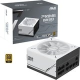 ASUS AP-850G enhed til strømforsyning 850 W 20+4 pin ATX ATX Sort, Hvid, PC strømforsyning Hvid/Sort, 850 W, 100 - 240 V, Aktiv, 110 W, 846 W, 110 W
