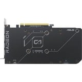 ASUS Dual -RX7600XT-O16G AMD Radeon RX 7600 XT 16 GB GDDR6, Grafikkort Radeon RX 7600 XT, 16 GB, GDDR6, 128 Bit, 7680 x 4320 pixel, PCI Express 4.0