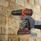 BLACK+DECKER BDCHD18S1KA, Slagborer skruemaskine Sort/Orange