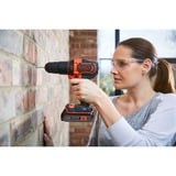 BLACK+DECKER BDCHD18S1KA, Slagborer skruemaskine Sort/Orange