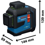 Bosch GLL 80-33 G Professional 0601065501, Line laser Blå/Sort