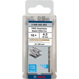 Bosch PRO rustfrit stål HSS-Co spiralbor, Ø 4,5mm, Boremaskine 