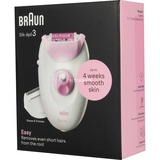 Braun Silk-épil 3 3-031 20 pincetter Lyserød, Hvid, Epilator Hvid/Lilla, Lyserød, Hvid, 20 pincetter, SoftLift, Vekselstrøm, Tyskland