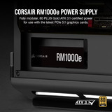 Corsair RM1000e Renoveret, PC strømforsyning Sort