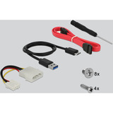 DeLOCK 3,5″ / 5,25″ udskiftningsramme til 2,5″ SATA harddiske og SSD'er, Indramning 
