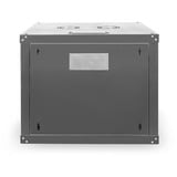 Digitus DN-19 09U-6/6-SW stativ 9U Vægmonteret stativ Sort, IT kabinet Sort, Vægmonteret stativ, 9U, 100 kg, Nøglelås, Rack skinner, 23 kg