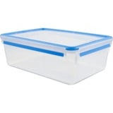 Emsa 508547 enhed til madopbevaring Rektangulær Kasse Transparent 2 stk, Boks gennemsigtig/Blå, Kasse, Rektangulær, Transparent, Tyskland, 230 mm, 328 mm