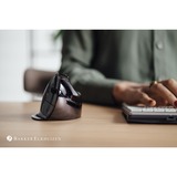 Evoluent Evoluent D Medium Wireless mus Kontor Højre hånd RF trådløst Laser 3200 dpi Sort/Sølv, Højre hånd, Vertikal design, Laser, RF trådløst, 3200 dpi, Sort