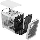 Fractal Design Torrent Nano Micro Tower Hvid, Towerkabinet Hvid, Micro Tower, PC, Hvid, Micro-ITX, Stål, Hærdet glas, 16,5 cm