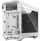 Fractal Design Torrent Nano Micro Tower Hvid, Towerkabinet Hvid, Micro Tower, PC, Hvid, Micro-ITX, Stål, Hærdet glas, 16,5 cm