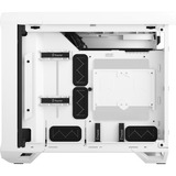 Fractal Design Torrent Nano Micro Tower Hvid, Towerkabinet Hvid, Micro Tower, PC, Hvid, Micro-ITX, Stål, Hærdet glas, 16,5 cm