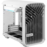 Fractal Design Torrent Nano Micro Tower Hvid, Towerkabinet Hvid, Micro Tower, PC, Hvid, Micro-ITX, Stål, Hærdet glas, 16,5 cm